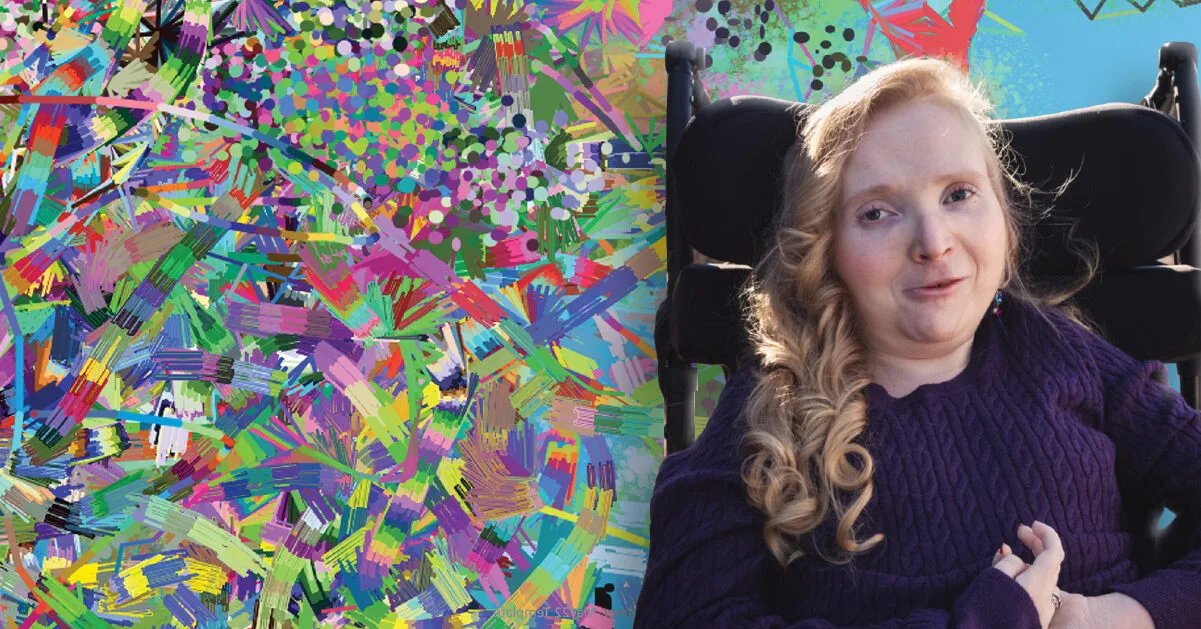 Artist and Rett Syndrome patient Emily